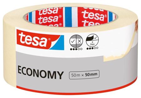tesa® Masking Economy, 50m x 50mm, beige