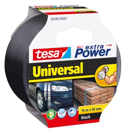 tesa extra Power® Universal, 10m x 50mm, schwarz