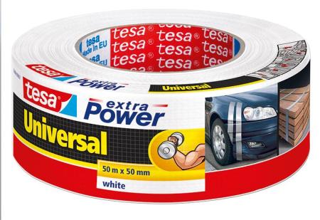 tesa extra Power® Universal, 50m x 50mm, weiss