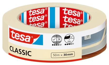 tesa® Malerband CLASSIC, 50m x 30mm, beige
