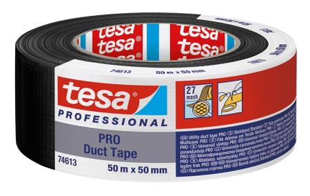 tesa® PRO 74613 Duct Tape, 50m x 50mm, schwarz