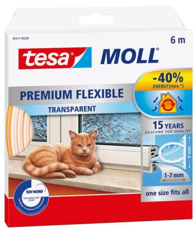 tesamoll® Premium Flexible, 6m x 9mm, farblos