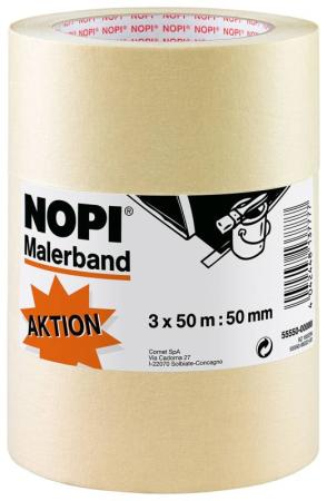 NOPI® Malerkrepp, 50m x 50mm, transparent