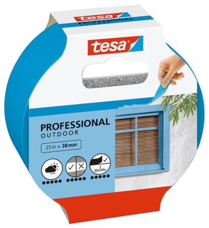 tesa® Masking Professional Outdoor, 25m x 38mm, blau
