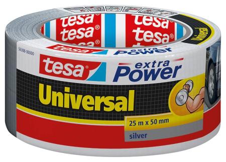 tesa extra Power® Universal, 25m x 50mm, grau