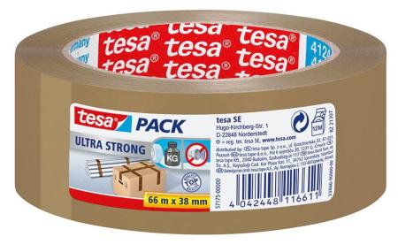 tesapack® Ultra Strong, 66m x 38mm, braun