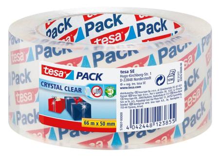 tesapack® kristall-klar, 66m x 50mm, farblos