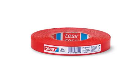tesa® Gewebeband, 50m x 19mm, rot