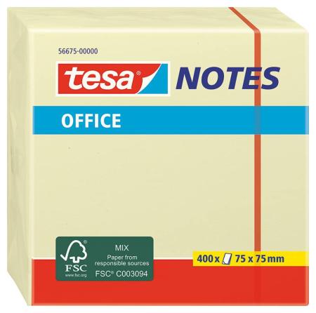 tesa® Office Notes, 400x 75 x 75mm, gelb