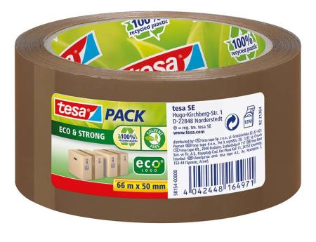 tesapack® Eco & Strong, 66m x 50mm, chamois