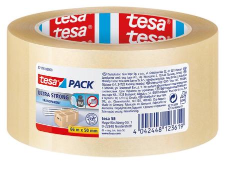 tesapack® Ultra Strong, 66m x 50mm, transparent