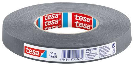 tesa® Gewebeband, 50m x 19mm, grau