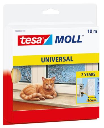 tesamoll® UNIVERSAL Schaumstoff, 10m x 9mm, weiss