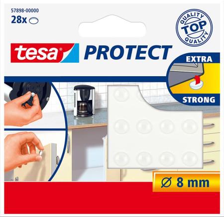 tesa Protect® Rutsch-/Lärmstopper, transparent, 8mm