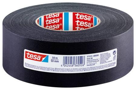 tesa® Gewebeband, 50m x 50mm, schwarz