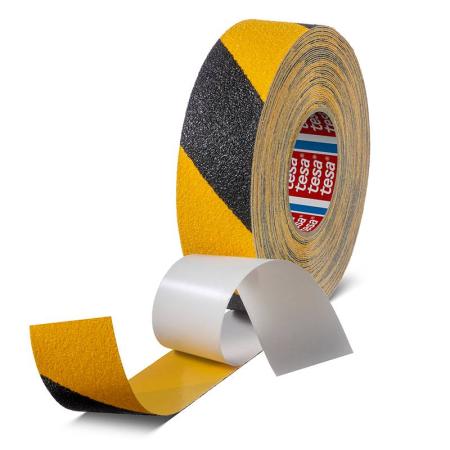 tesa® 60954 Anti-Rutschband extra stark, 18m x 50mm, gelb-schwarz