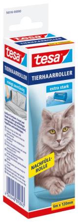 tesa® Lint Remover Household Refill, 6m x 120mm, farblos