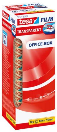 tesafilm® transparent, 10 Rollen 33m:15mm, Box