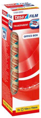 tesafilm® transparent, 10m x 19mm, transparent, Office Box