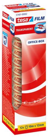 tesafilm® transparent, 10m x 12mm, farblos, Office Box