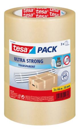 tesapack® Ultra Strong, 66m x 50mm, transparent