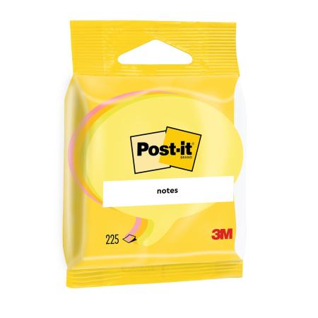Post-it® Notes In Stanzform, Sprechblase, Gelb, 70 mm x 70 mm, 76 Blatt/Block, 3 Blöcke/Packung, 100% PEFC, SGSCH-PEFC-COC-110078