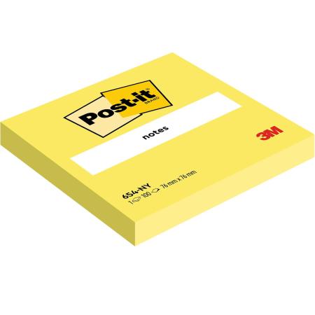 Preview: Post-it® Notes, Neongelb, 76 mm x 76 mm, 100 Blatt/Block, 6 Blöcke/Packung, 100% PEFC, SGSCH-PEFC-COC-110078