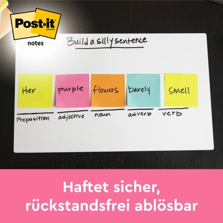 Preview: Post-it® Notes, Pink, 63.5 mm x 76 mm, 100 Blatt/Block, 1 Block/Packung, 100% PEFC, SGSCH-PEFC-COC-110078