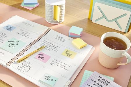 Preview: Post-it® Recycling Z-Notes, Gelb, 76 mm x 76 mm, 100 Blatt/Block, 6 Blöcke/Packung, 100% PEFC, SGSCH-PEFC-COC-110078