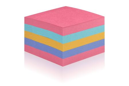 Preview: Post-it® Super Sticky Würfel, farbig, 440 Blatt, 76 x 76 mm, 100% PEFC SGSCH-PEFC-COC-110078