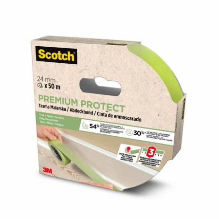 Scotch® Premium Protect Malerabdeckband, 24 mm x 50 m, 70% PEFC SGSCH-PEFC-COC-110078