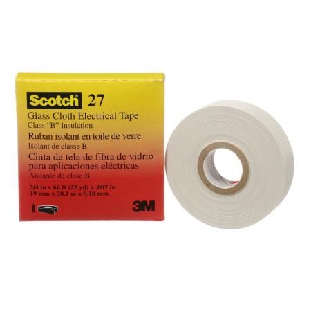 Scotch® 27 Glasfasergewebeband, Weiß, 19 mm x 20 m, 0.18 mm
