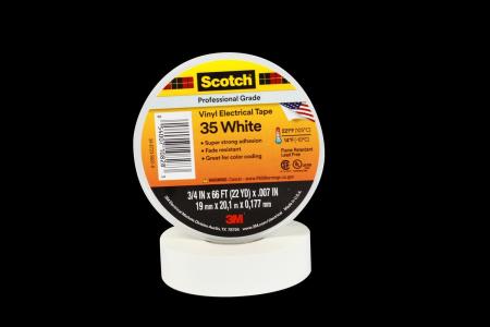 Scotch® 35 Vinyl Elektro-Isolierband, Weiß, 19 mm x 20 m, 0,18 mm
