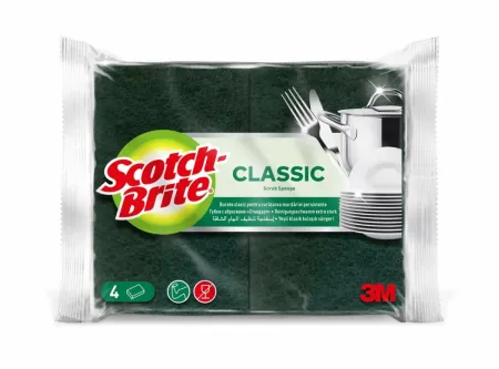 Scotch-Brite® Classic Reinigungsschwamm, 4 Stück pro Packung