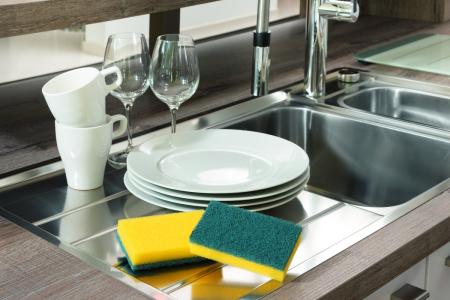 Preview: Scotch-Brite® Delicate nicht kratzender Reinigungsschwamm, 3 Stück pro Packung