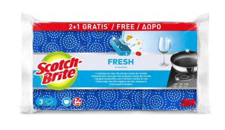 Scotch-Brite® Fresh Reinigungsschwamm nicht kratzend, 2+1-Pack