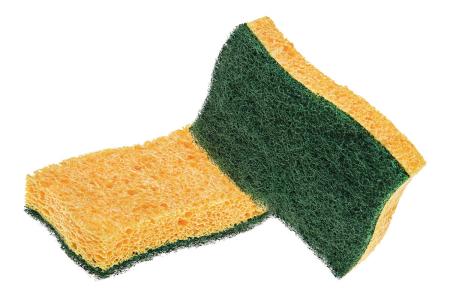 Preview: Scotch-Brite® Naturfaserschwamm mit recyceltem Scheuervlies, 3 Stück pro Packung