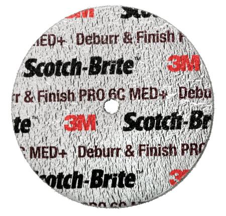 Scotch-Brite™ Deburr and Finish Pro Kompaktscheibe DP-UW, 75 mm x 19 mm x 6,35 mm, 6C MED+