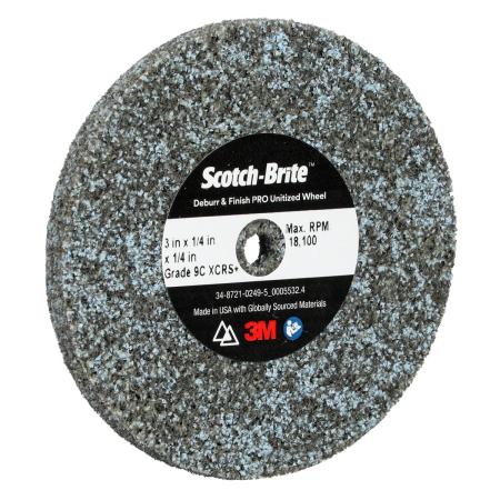 Preview: Scotch-Brite™ Deburr and Finish Pro Kompaktscheibe DP-UW, 76.2 mm x 6.35 mm x 6.35 mm, 9C XCRS+