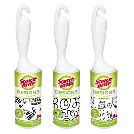 Scotch-Brite™ DESIGNS bedruckter Fusselroller