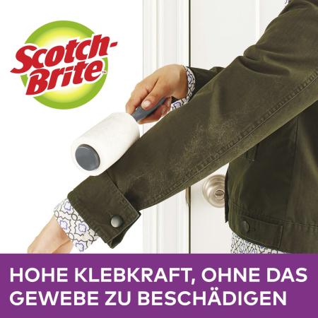 Preview: Scotch-Brite™ Everyday Clean Mini-Fusselroller, 30 Blatt, farbiger Griff