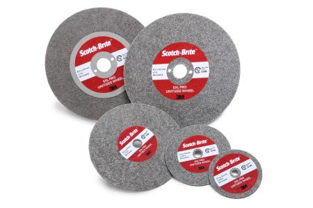 Preview: Scotch-Brite™ EXL PRO  Verpresste Kompaktscheibe, EX-UW, 8A Coarse, 203 mm x 4.2 mm x 25.4 mm, 1300 ea/Case