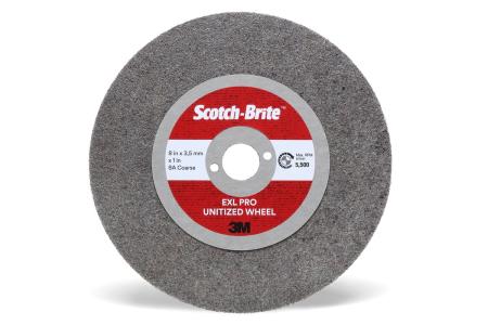 Scotch-Brite™ EXL Verpresste Kompaktscheibe EX-UW, 203,2 mm x 3,2 mm x 25,4 mm, 8A CRS