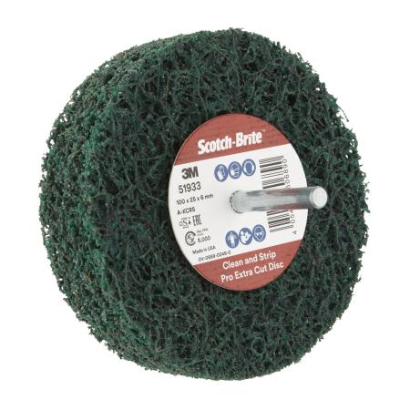 Preview: Scotch-Brite™ Grobreinigungsscheibe XT-ZS Pro Extra Cut, 100 mm x 25 mm x 6 mm, A XCRS