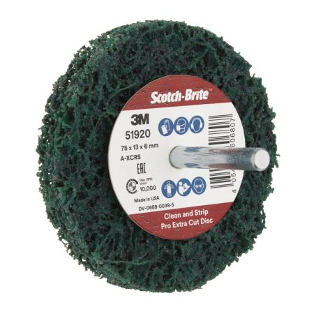 Scotch-Brite™ Grobreinigungsscheibe XT-ZS Pro Extra Cut, 75 mm x 25 mm x 6 mm, A XCRS