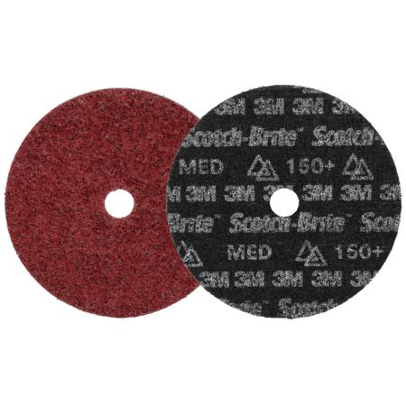 Scotch-Brite™ Präzisions-Vliesscheibe Heavy Duty, HD-DH, Medium 150+, 178 mm x 22.23 mm, 25 ea/Case