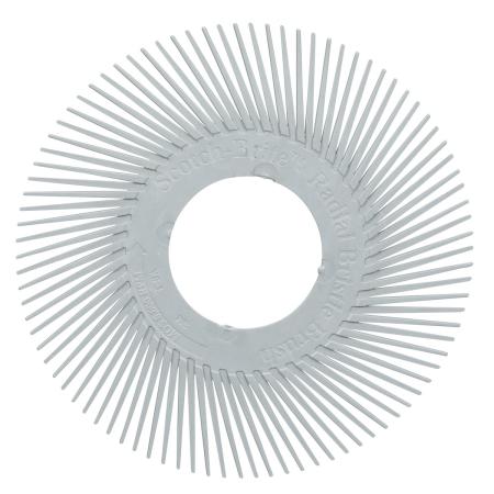 Scotch-Brite™ Precision Radial Bristle Brush, PN-RB, 120+, 6 in, Type A, without Adapter, 40/Carton, 80 ea/Case