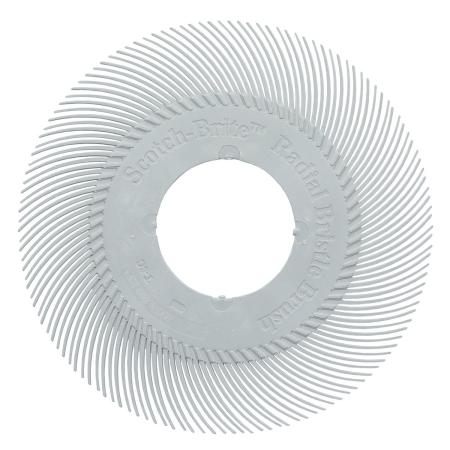 Scotch-Brite™ Precision Radial Bristle Brush, PN-RB, 120+, 6 in, Type C, without Adapter, 40/Carton, 80 ea/Case