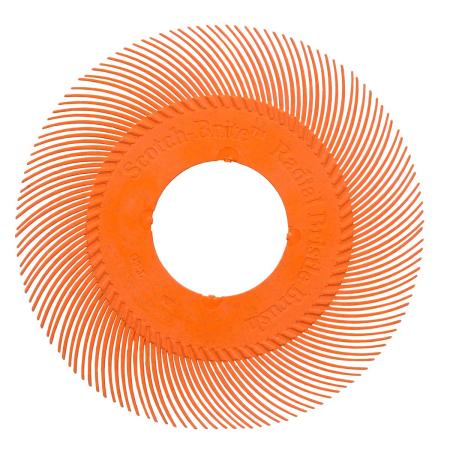 Scotch-Brite™ Precision Radial Bristle Brush, PN-RB, 80+, 6 in, Type C, without Adapter, 40/Carton, 80 ea/Case