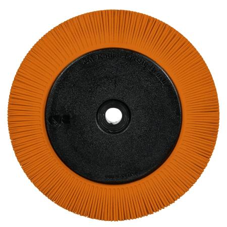 Scotch-Brite™ Precision Radial Bristle Brush, PN-RB, 80+, 8 in x 1 in x 1-1/4 in, Type S, with Flange, 2 ea/Case